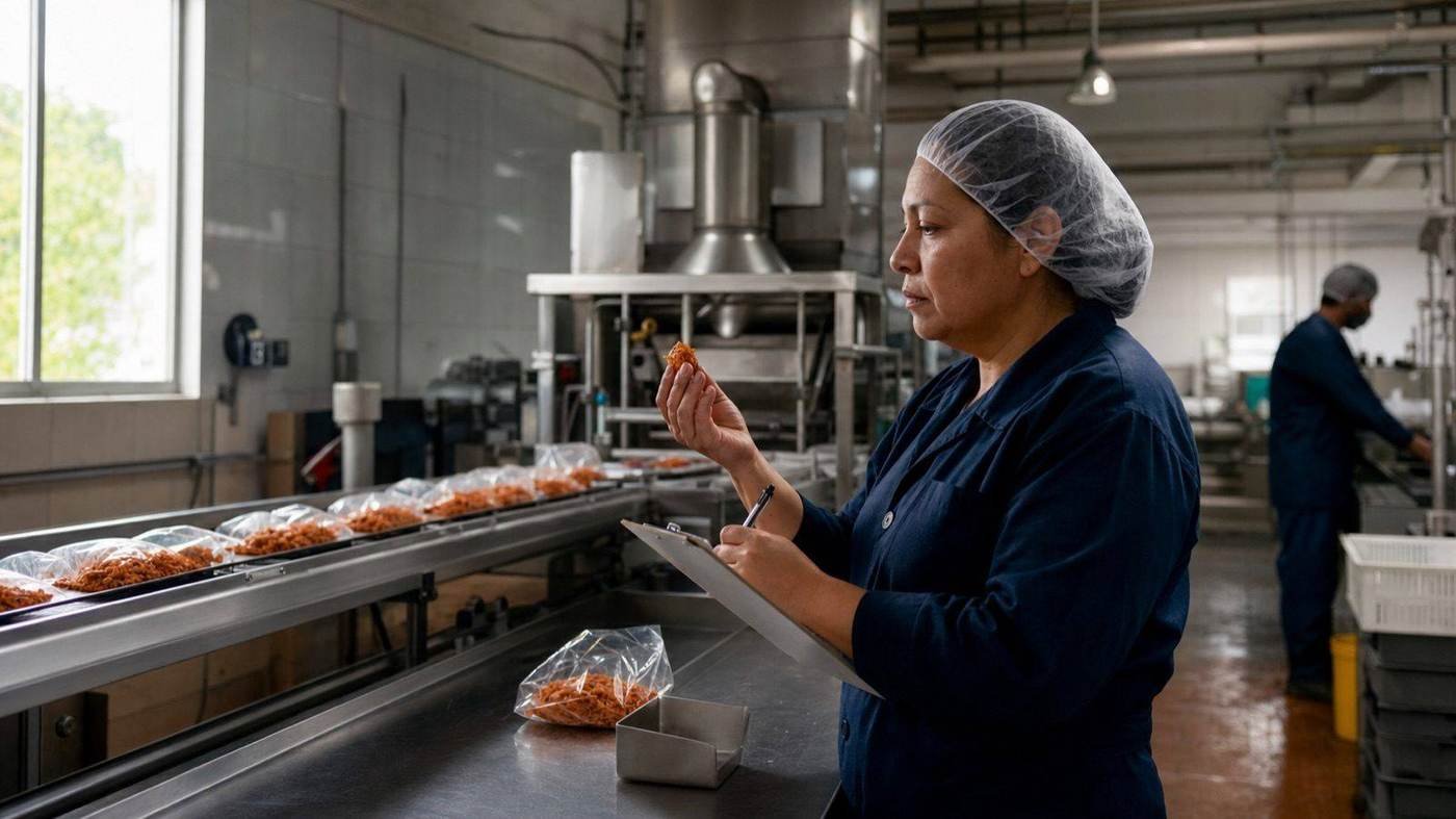 Control de calidad en una línea de producción de alimentos